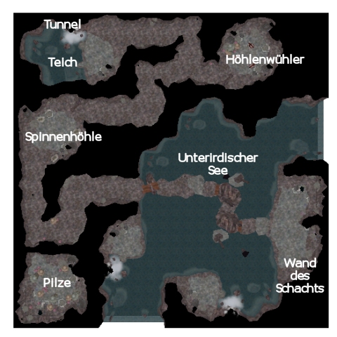 Karte der Hhlen